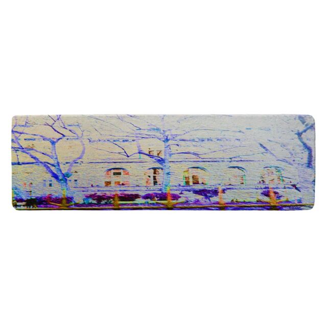 Benjamin Tate Design Blue Tress Runner Rug in Natural - Size: 67 cm x 230 cm - image 1