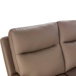Aspire Marlowe Real Leather Power Recliner 2C2 Corner Sofa with USB Charging in Taupe - thumbnail 6