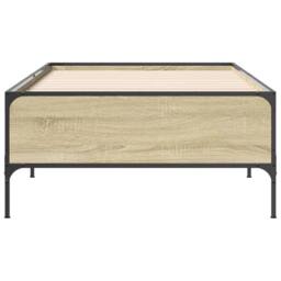 Berkfield Home Durable Bed Frame without Mattress Sonoma Oak 100x200 cm in Light Tan - thumbnail 4