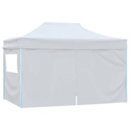 Berkfield Home Professional Folding Party Tent with 4 Sidewalls 3x4 m Steel White - thumbnail 5