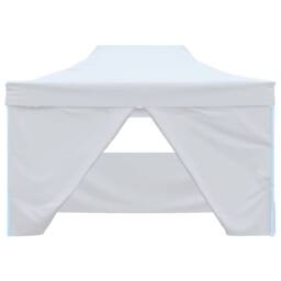 Berkfield Home Professional Folding Party Tent with 4 Sidewalls 3x4 m Steel White - thumbnail 4