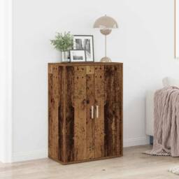 Berkfield Home Sideboard Old Wood 60x31x84 cm Engineered Wood in Brown - Size: 60 x 31 x 84 cm - thumbnail 2