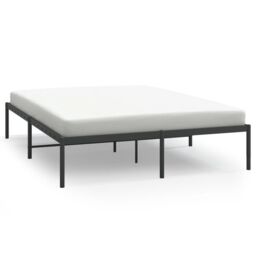 Berkfield Home Metal Bed Frame Black 150x200 cm King Size - thumbnail 2