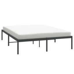 Berkfield Home Metal Bed Frame Black 150x200 cm King Size - thumbnail 3