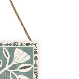 Nina Pace Frosted Branches Wooden Block in White - thumbnail 2