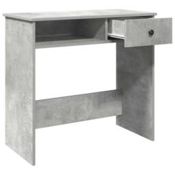 Berkfield Home Decorative Desk Concrete Grey 80x40x75 cm Engineered Wood - Size: 80 x 40 x 75 cm - thumbnail 4