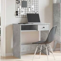 Berkfield Home Decorative Desk Concrete Grey 80x40x75 cm Engineered Wood - Size: 80 x 40 x 75 cm