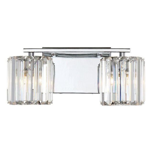 Netlighting Quoizel Divine Wall Lamp Polished Chrome IP44 in Grey - image 1