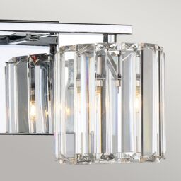 Netlighting Quoizel Divine Wall Lamp Polished Chrome IP44 in Grey - thumbnail 2