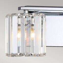 Netlighting Quoizel Divine Wall Lamp Polished Chrome IP44 in Grey - thumbnail 3