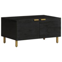 Berkfield Home Coffee Table Black 80x50x40 cm Engineered Wood - Size: 80 x 50 x 40 cm