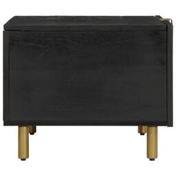 Berkfield Home Coffee Table Black 80x50x40 cm Engineered Wood - Size: 80 x 50 x 40 cm - thumbnail 4