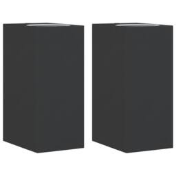 Berkfield Home Outdoor Wall Lights 2pcs Black Die-cast Aluminium - thumbnail 3