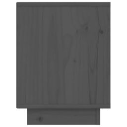 Berkfield Home Bedside Cabinet Grey 40x30x40 cm Solid Wood Pine - Size: 40 x 30 x 40 cm - thumbnail 5
