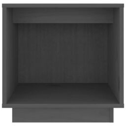 Berkfield Home Bedside Cabinet Grey 40x30x40 cm Solid Wood Pine - Size: 40 x 30 x 40 cm - thumbnail 4