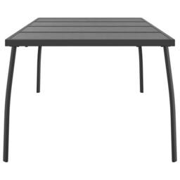 Berkfield Home Garden Table Anthracite 200x100x72 cm Steel Mesh in Charcoal - Size: 200 x 100 x 72 cm - thumbnail 4