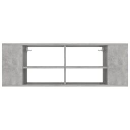Berkfield Home Wall-Mounted TV Cabinet Concrete Grey 102x35x35 cm Engineered Wood - Size: 102 x 35 x 35 cm - thumbnail 4