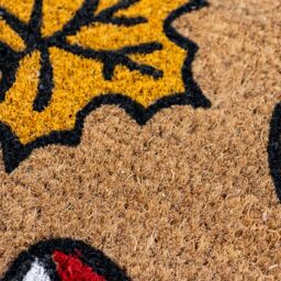 JVL Latex Backed Coir Entrance Doormat 45x75cm - Autumn in Brown - Size: 40 cm x 75 cm - thumbnail 4