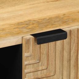 Berkfield Home TV Cabinet Brown 80x31.5x46 cm Solid Wood Mango - thumbnail 8