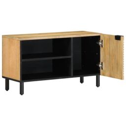 Berkfield Home TV Cabinet Brown 80x31.5x46 cm Solid Wood Mango - thumbnail 2