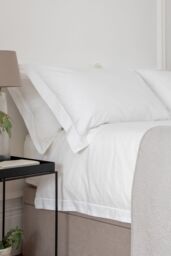 Soak&Sleep White 200TC Egyptian Cotton Duvet Cover - Size: Super King - thumbnail 2