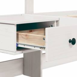 Berkfield Home Modern with Drawer White 150 x 200 cm Wood - thumbnail 9