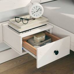 Berkfield Home Modern with Drawer White 150 x 200 cm Wood - thumbnail 4