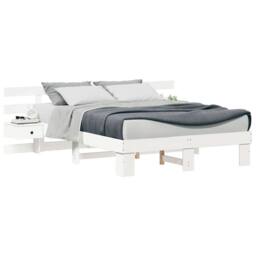 Berkfield Home Modern with Drawer White 150 x 200 cm Wood - thumbnail 1