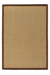 Origin s Sisal Runner Warm Natural with Dark Brown Border 67x200 in Medium Beige - Size: 67 cm x 200 cm - thumbnail 2