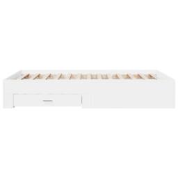 Berkfield Home Bed Frame with Drawers without Mattress White 120x190 cm Small Double - thumbnail 5