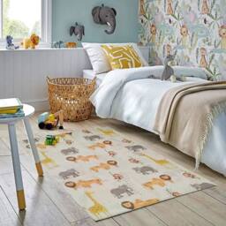 New Edge Blinds Printed Rug - Safari Animals - Size: 60 cm x 90 cm - thumbnail 2