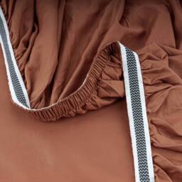Bedable 100% Cotton Deep Fitted Sheet Sateen 460 Thread Count - (Up to 36cm) in Terracotta - Size: Double Fitted - thumbnail 2