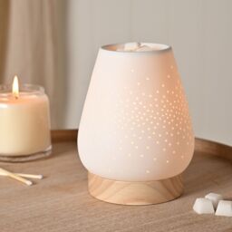 Hestia Tapered Aroma Lamp in White - thumbnail 5