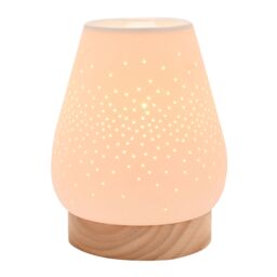Hestia Tapered Aroma Lamp in White - thumbnail 2