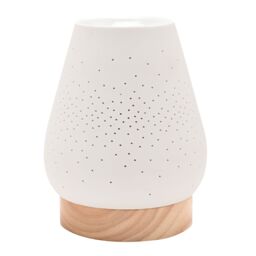 Hestia Tapered Aroma Lamp in White - thumbnail 3