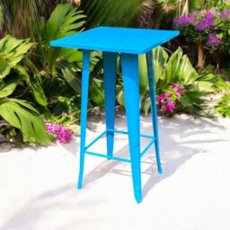 Minster Garden Bar Table - Metal - L60 x W60 x H115 cm - Blue - Size: 1 Pack - thumbnail 4
