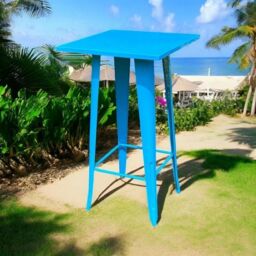 Minster Garden Bar Table - Metal - L60 x W60 x H115 cm - Blue - Size: 1 Pack - thumbnail 2