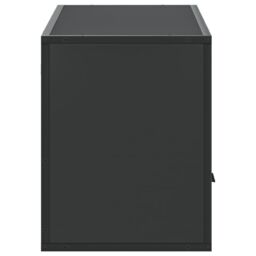 Berkfield Home TV Cabinet Black 100x31x39.5 cm Engineered Wood & Metal - thumbnail 5