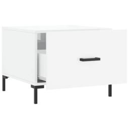 Berkfield Home Coffee Table High Gloss White 50x50x40 cm Engineered Wood - Size: 50 x 50 x 40 cm - thumbnail 6