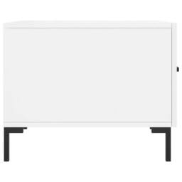 Berkfield Home Coffee Table High Gloss White 50x50x40 cm Engineered Wood - Size: 50 x 50 x 40 cm - thumbnail 7