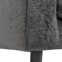 Furnishings For Less UK Zina Fabric L Shaped Corner Sofa Right Hand Facing 3-4 Seater Chenille in Grey - thumbnail 4