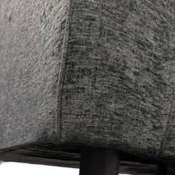 Furnishings For Less UK Zina Fabric L Shaped Corner Sofa Right Hand Facing 3-4 Seater Chenille in Grey - thumbnail 3