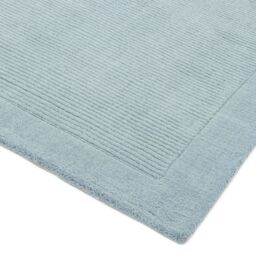 The Rug Shop UK Handmade Luxurious Modern Plain Wool Easy To Clean Area Rug in Duck Egg Blue - Size: 160 cm x 230 cm - thumbnail 2