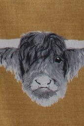 Fusion 'Highland Cow' Brushed Duvet Cover Set in Yellow - Size: King - thumbnail 4