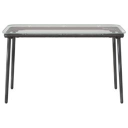 Berkfield Home Garden Table Black 80 x 40 x 45 cm Poly rattan - thumbnail 4