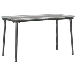 Berkfield Home Garden Table Black 80 x 40 x 45 cm Poly rattan - thumbnail 6