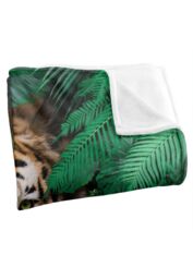 Reinders Jungle Tiger Silky Touch Super Soft Throw Blanket 152 X 127 cm in White - thumbnail 3