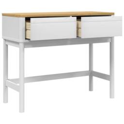 Berkfield Home Console Table FLORO White 89.5x36.5x73 cm Solid Wood Pine - thumbnail 8