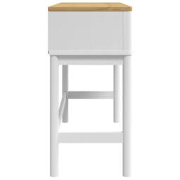 Berkfield Home Console Table FLORO White 89.5x36.5x73 cm Solid Wood Pine - thumbnail 6
