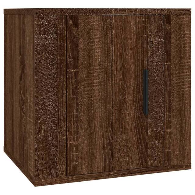 Berkfield Home Wall Mounted TV Cabinet Brown Oak 40x34, 5x40 cm - image 1